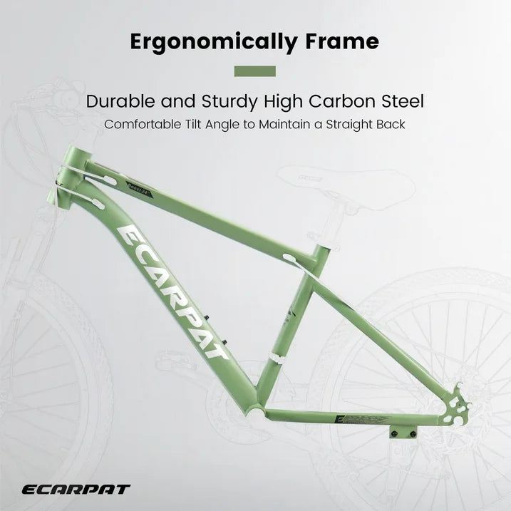 BTMWAY 27in Mountain Bike for Adults, Mens Bike with Durable High Carbon Steel Frame, Mountain Bicycles with Disc Brakes, Mens Bicycle for Commuting and Outdoor Exploration, Stylish Brown Edge Tires