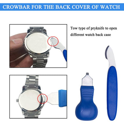 Aokelily 13pcs Watch Back Remover Tool Professional Watch Battery Replacement Tool Kit Suitable for Watch Back Removal with Watch Back Remover Tools Including Watch Opener Adjustable case Opener