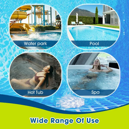 180pcs Pool Chlorine Tablets, Melliful Chlorine Tablets for Pool, Spas and Hot Tubs Cleaning