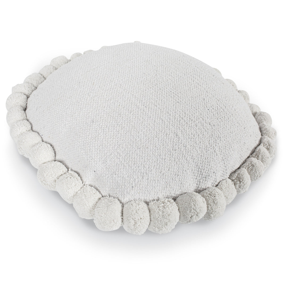 Pom Round Throw Pillow
