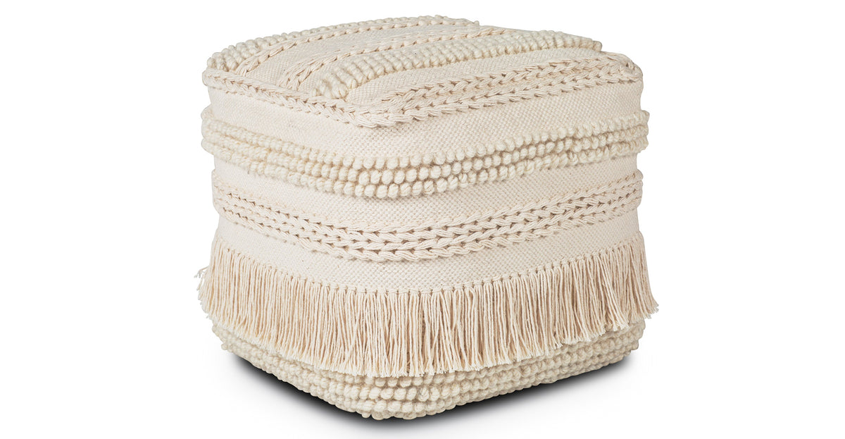 Lexi 16" Square Pouf