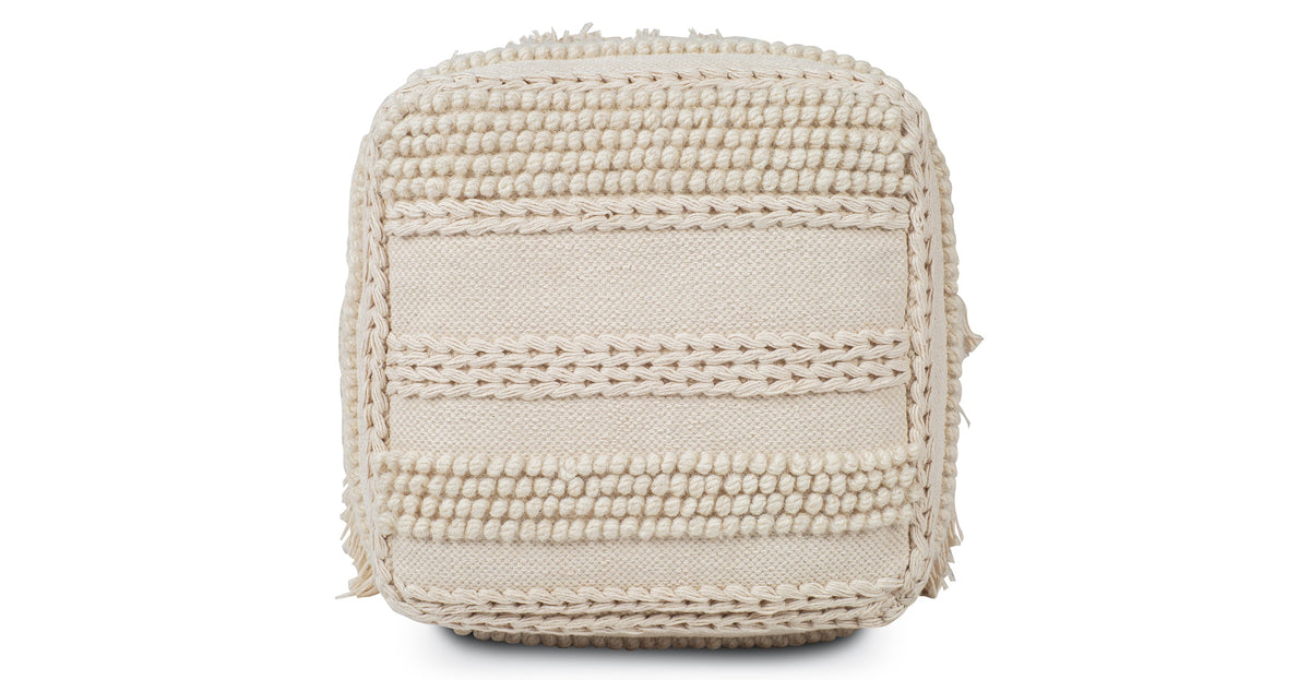 Lexi 16" Square Pouf