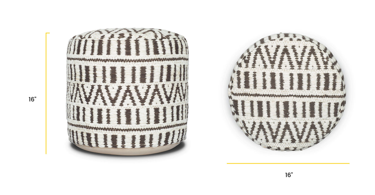 Zulu 16" Pouf