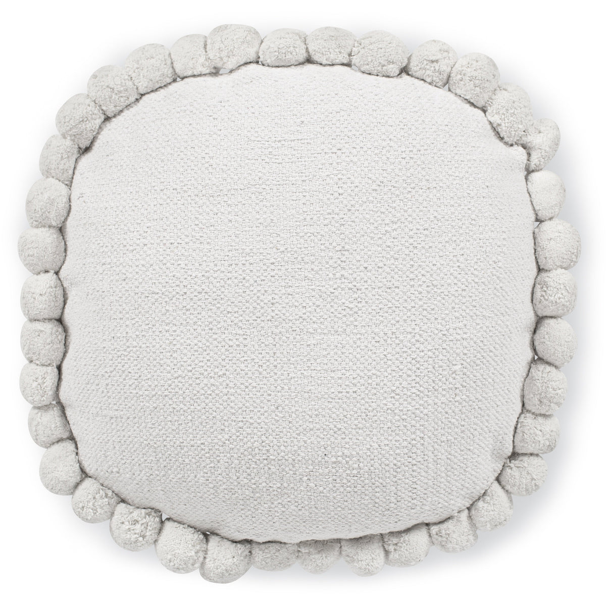 Pom Round Throw Pillow