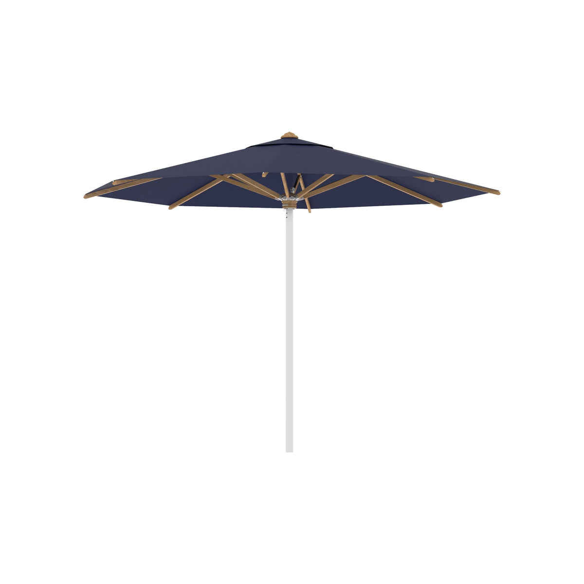 Shady Round Umbrella with Teak Ribs