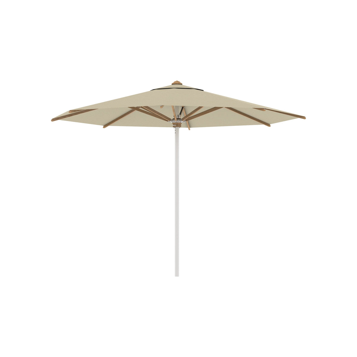 Shady Round Umbrella with Teak Ribs