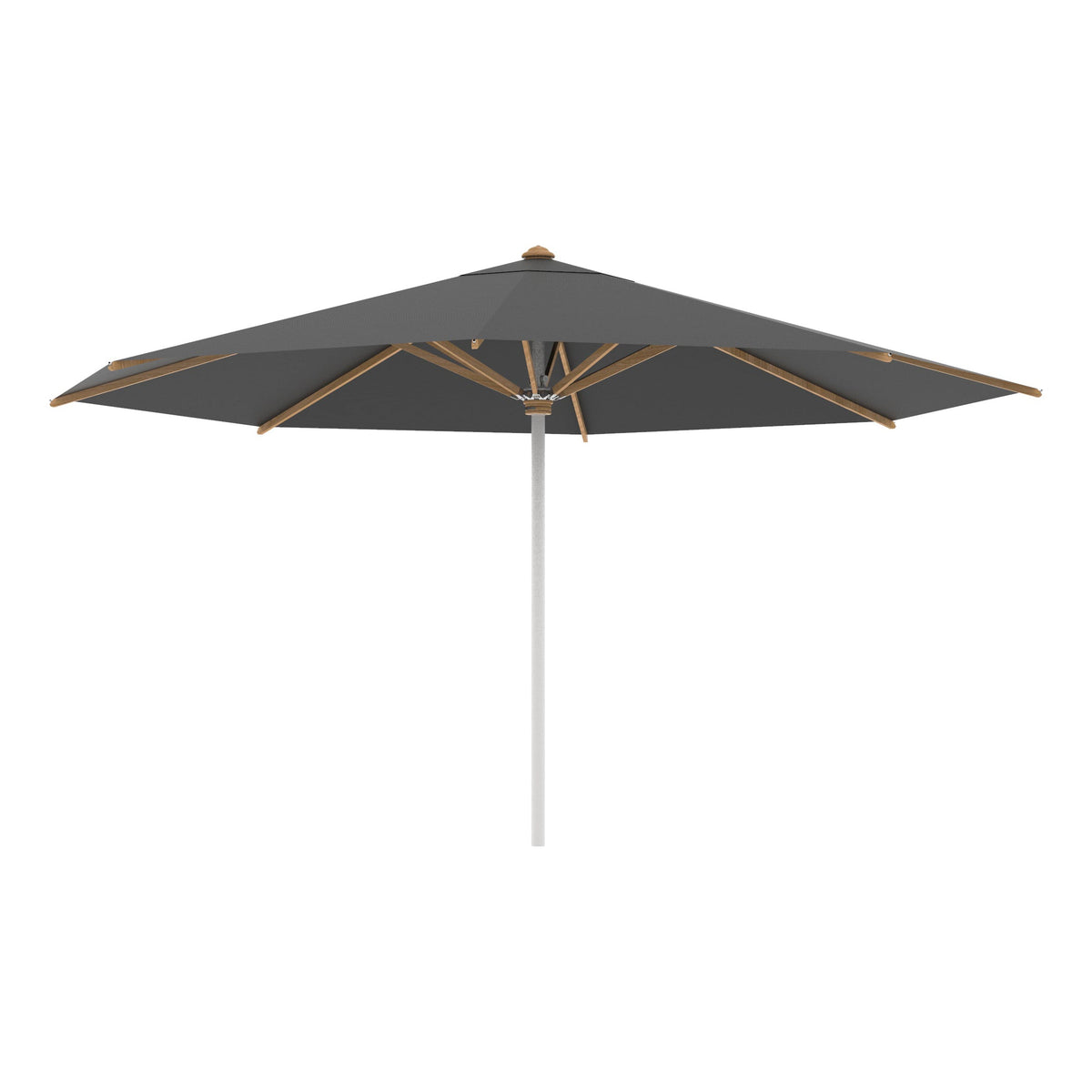 Shady Round Umbrella with Teak Ribs