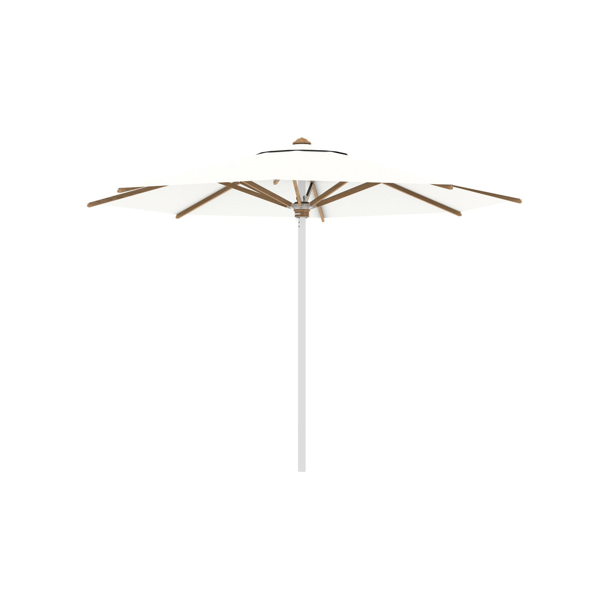 Shady Round Umbrella with Teak Ribs