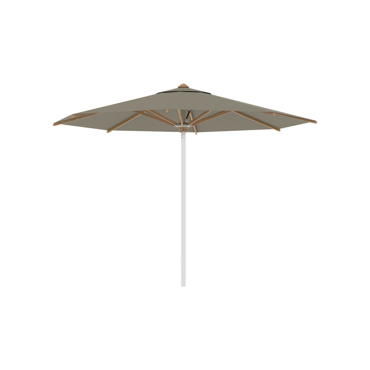 Shady Round Umbrella with Teak Ribs