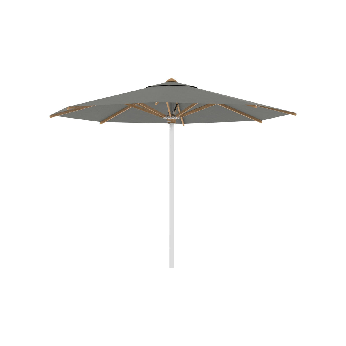 Shady Round Umbrella with Teak Ribs